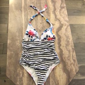 Cupshe floral stripe one piece